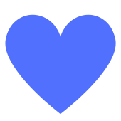 Heart blue